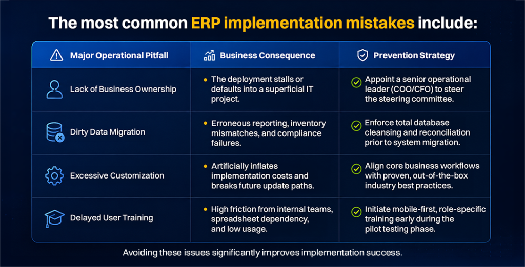 Common ERP Implementation Mistakes